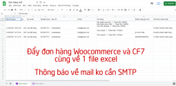 Hướng dẫn Đồng bộ đơn hàng Woocommerce và Contact Form 7 về Sheet không cần plugin